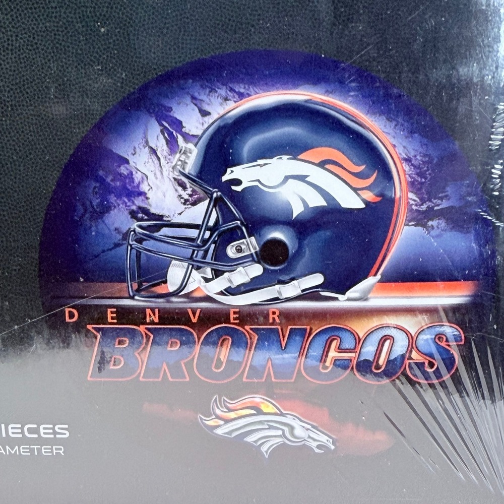 NFL Denver Broncos 500 Piece Team Puzzle WinCraft Circular 20.25 Inch 2946444